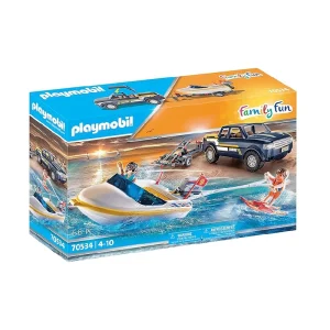 Playmobil 70534 - Pick-Up con Remolque y Moto de Agua (Family Fun)