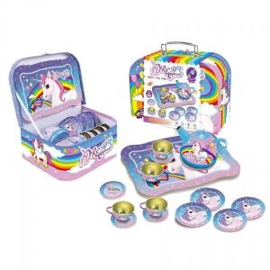 SET DE TÉ  DE METAL EN MALETÍN