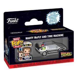 Funko POP Bitty Rides Marty McFly con maquina del tiempo  Regreso al Futuro